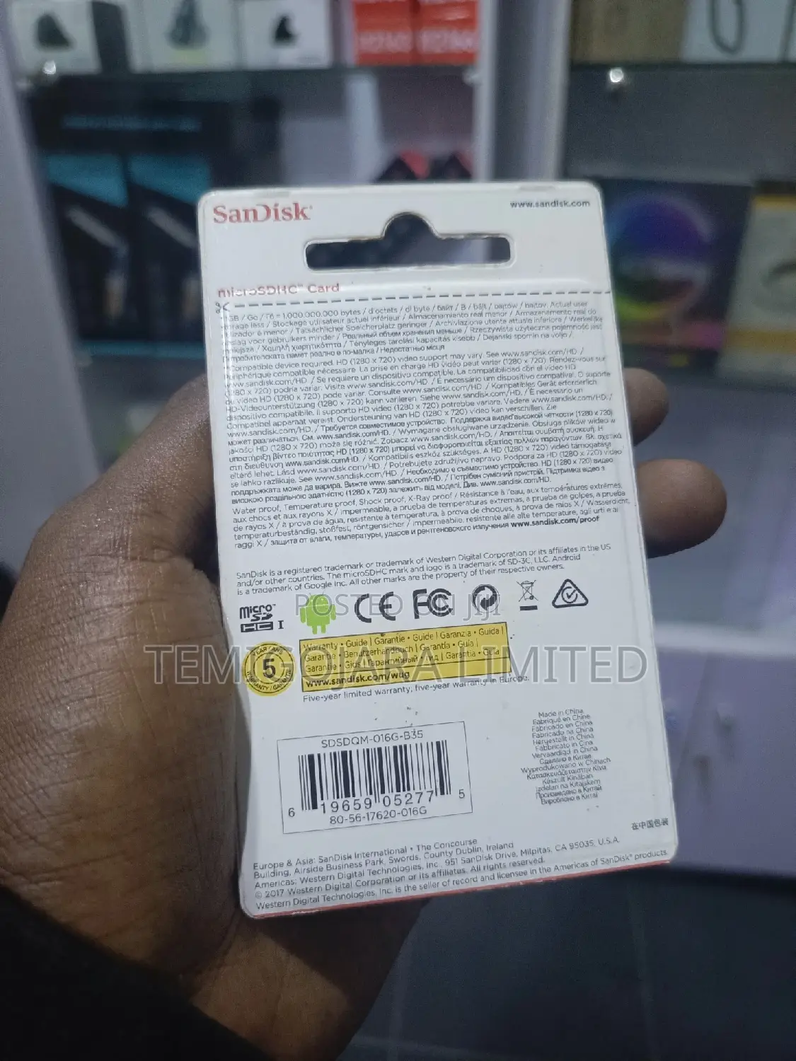 16gb Sandisk Memory Card