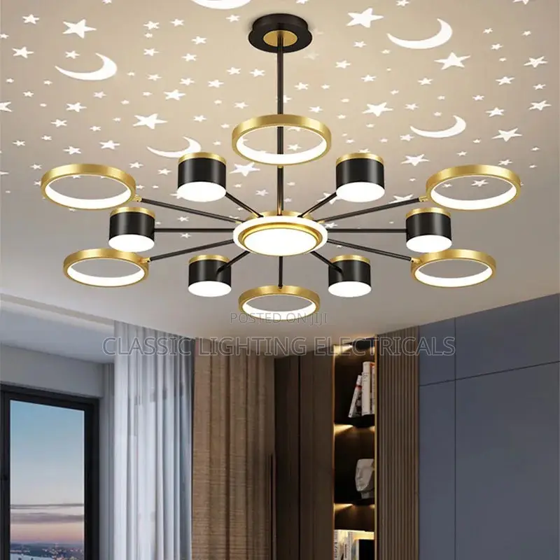 Ceiling Chandeliers Romantic Starry Modern Pendant Light