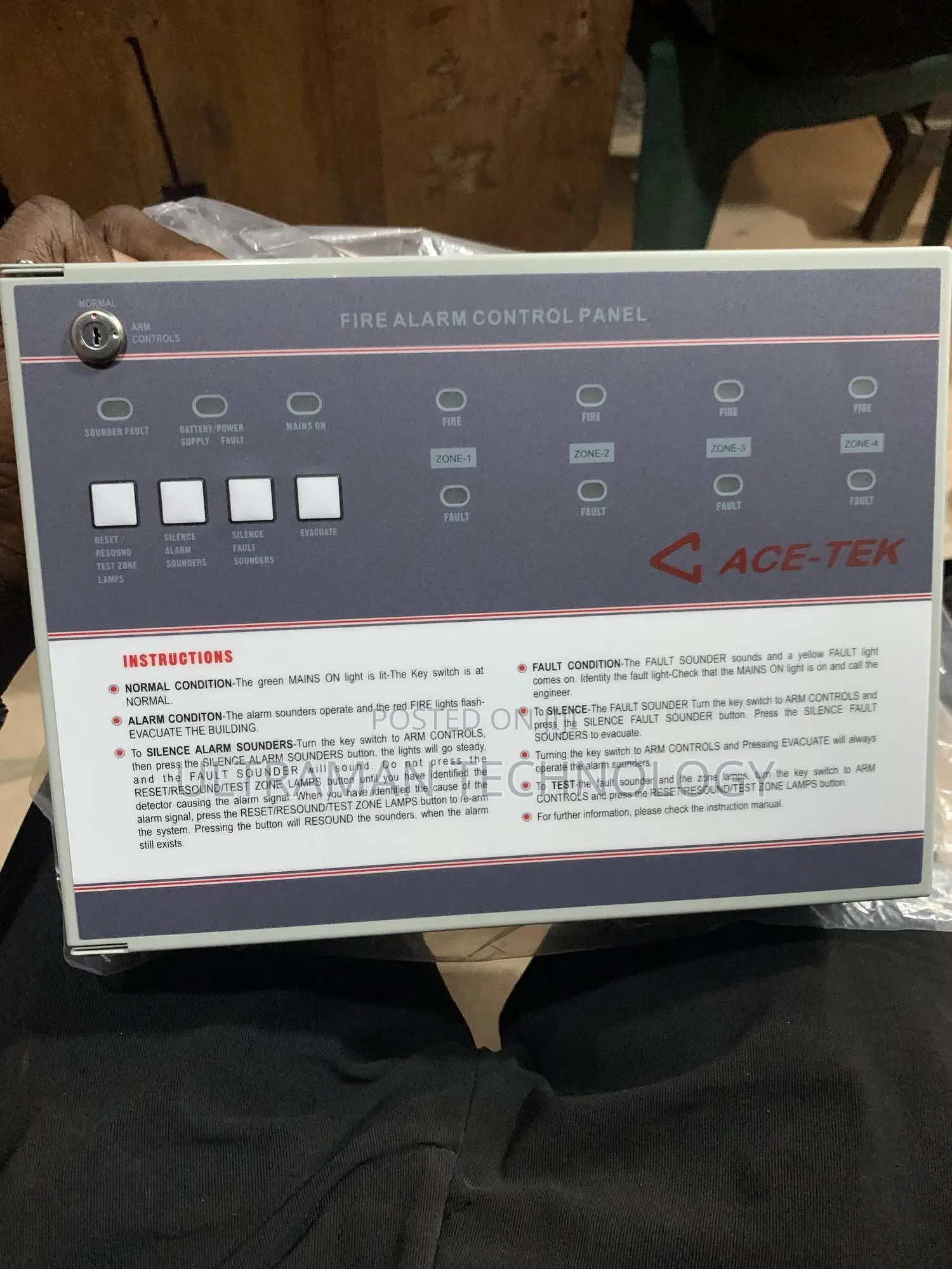 1 Zone Fire Alarm Panel (Hybrid)