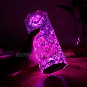 16 Lights Rechargeable Touch-pad Rose Diamond Table Lamp