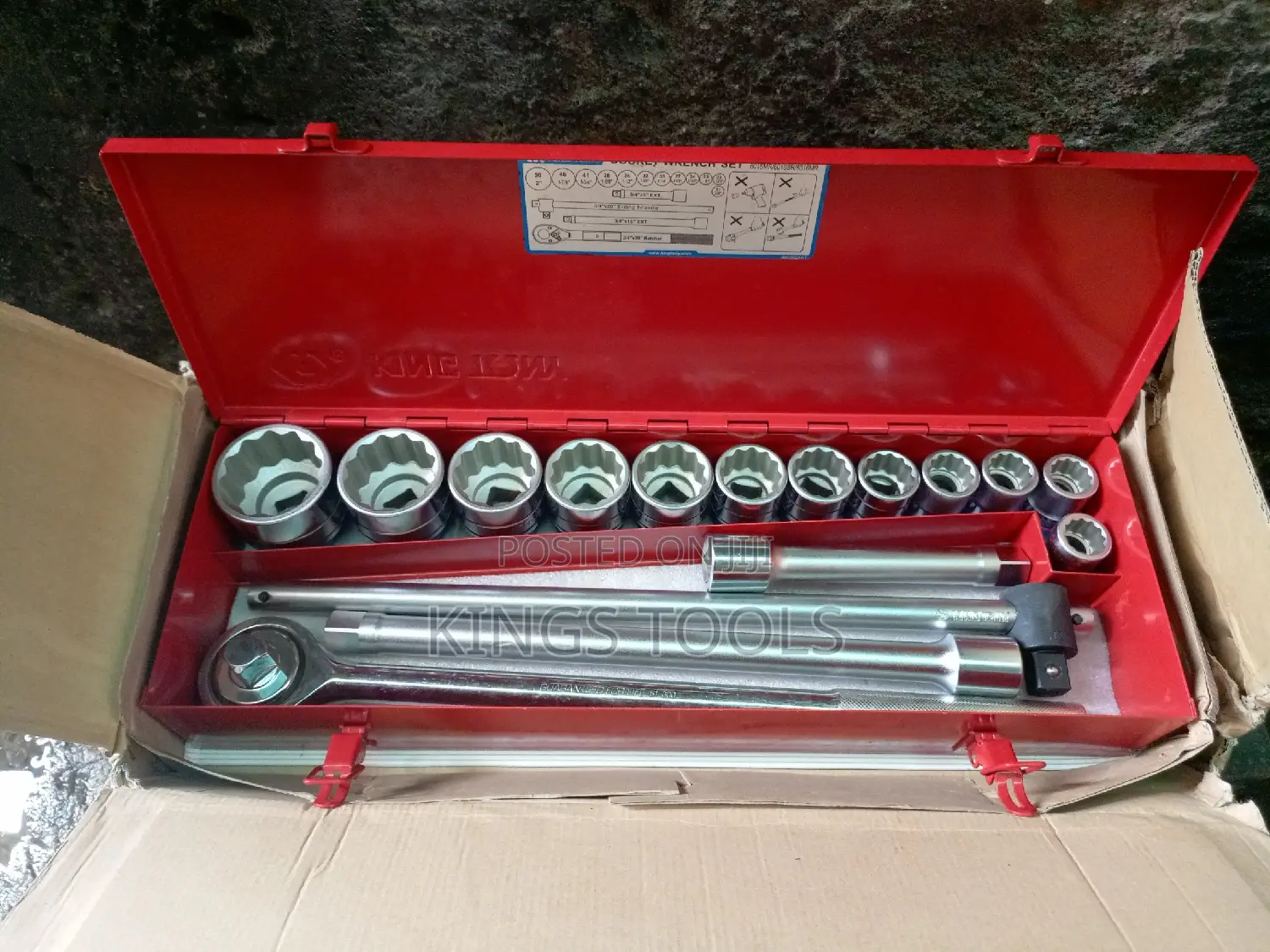 Socket Spanner Set 3/4" (King Tony)