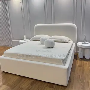4.5 by 6 Padded Bed Frame Curve Edges