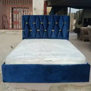 Bed Frame and Mattress 6x6ft