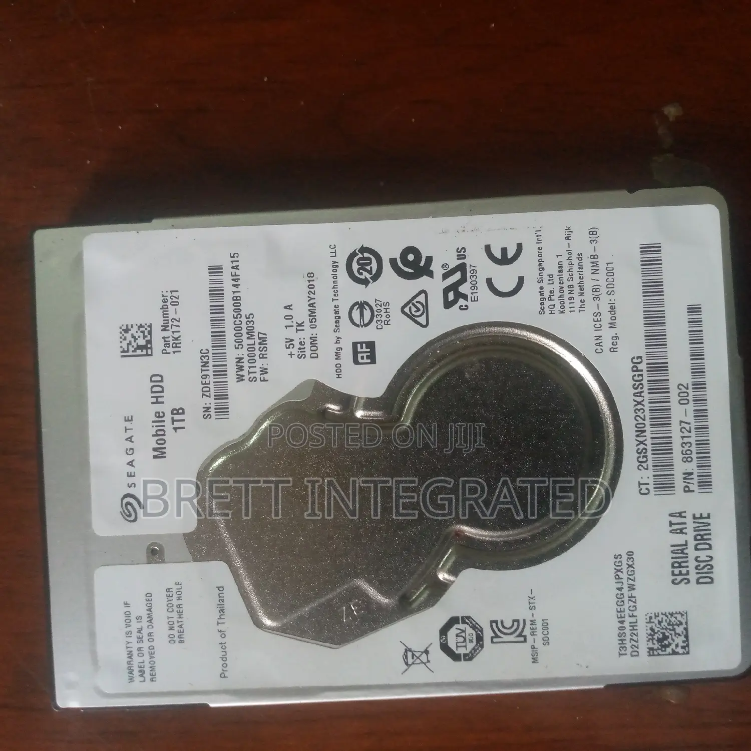 Seagate 1TB Head Disk