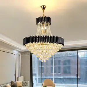 Double Step Palor Crystal Chandeliers