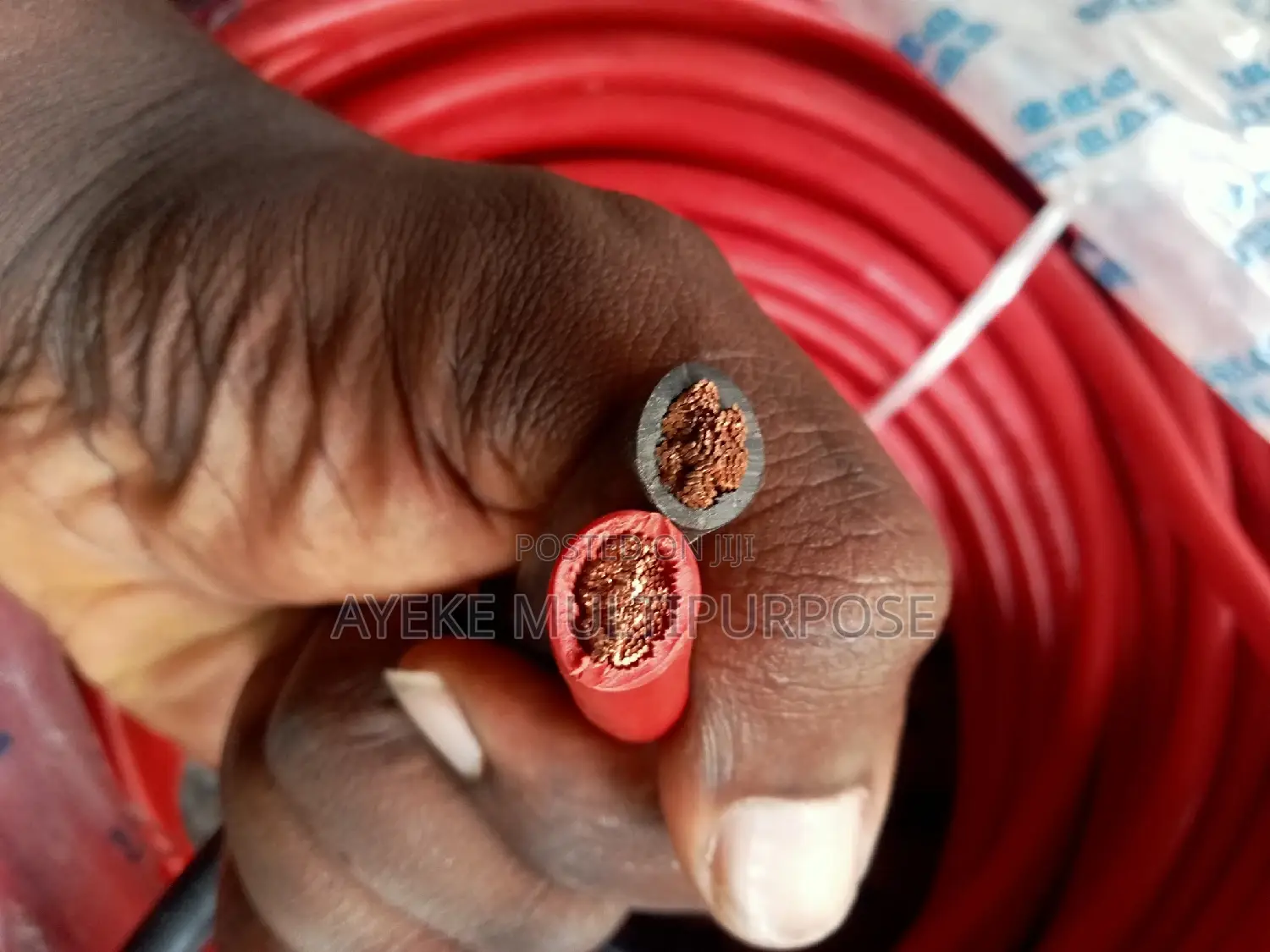 35mm Single Flexible Control Cable Red Black