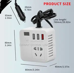 Car Power Inverter 12v/220v Converter Multi- Function