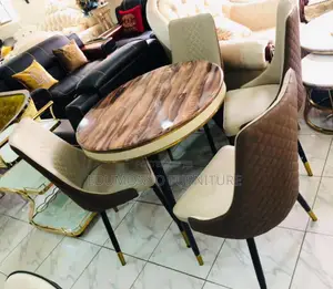 4 Seater Luxury Marble Dining Set