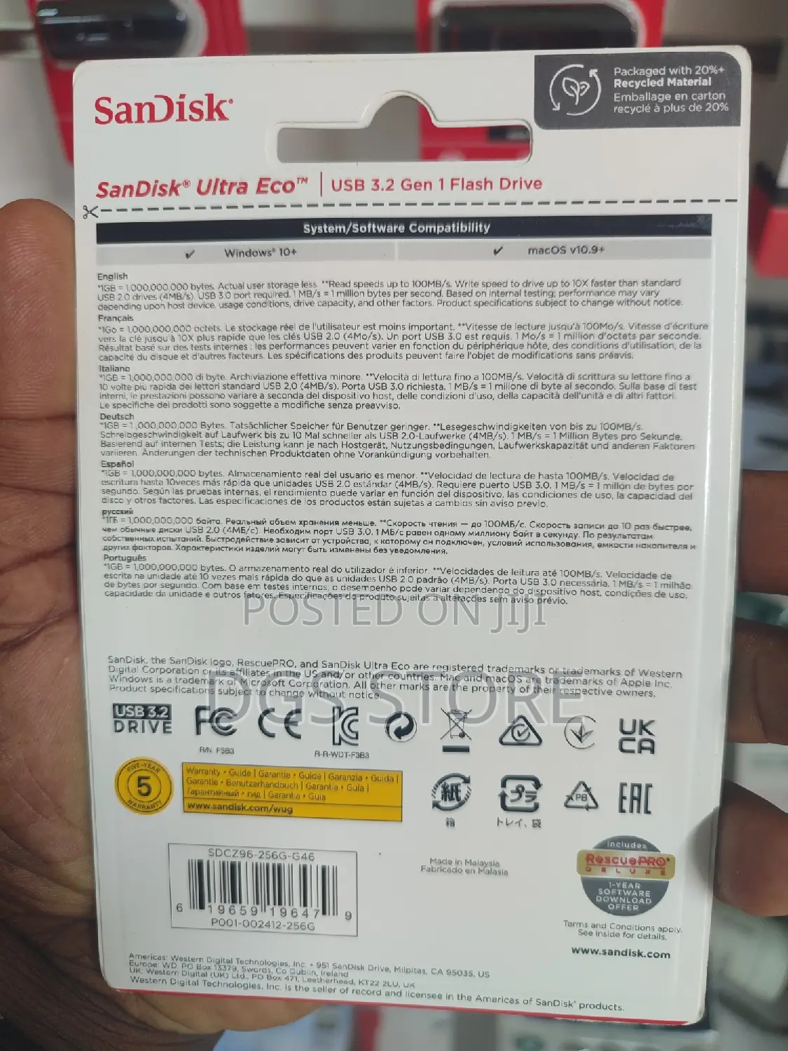 Sandisk Ultra Eco 256gb Flash Drive