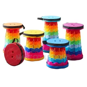 Foldable Stool Folding Telescopic Stool Adjustable Stool