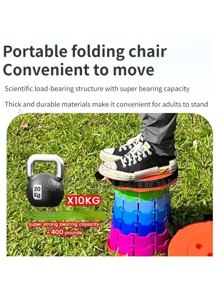 Foldable Stool Folding Telescopic Stool Adjustable Stool