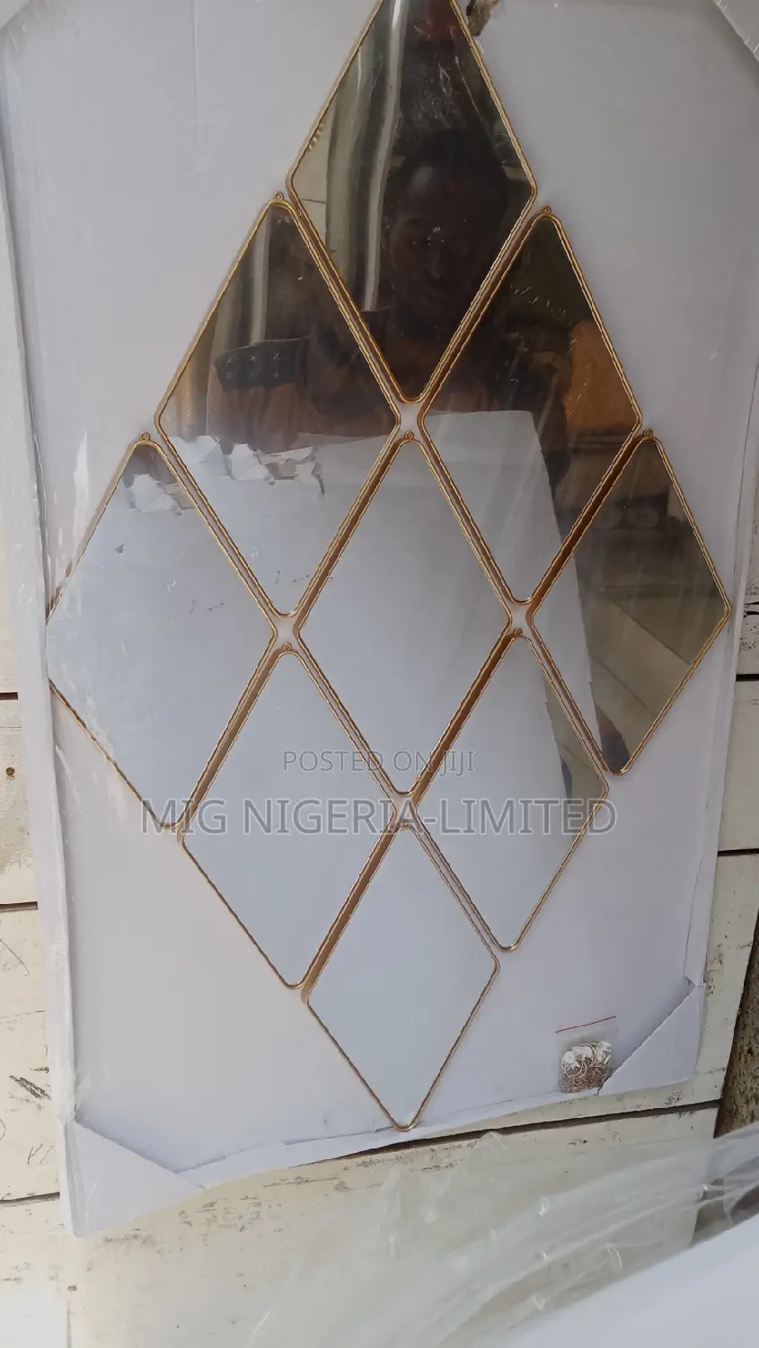 Wall Mirror Gold Stone Round Mirror, Compatible With Bathroom, Living