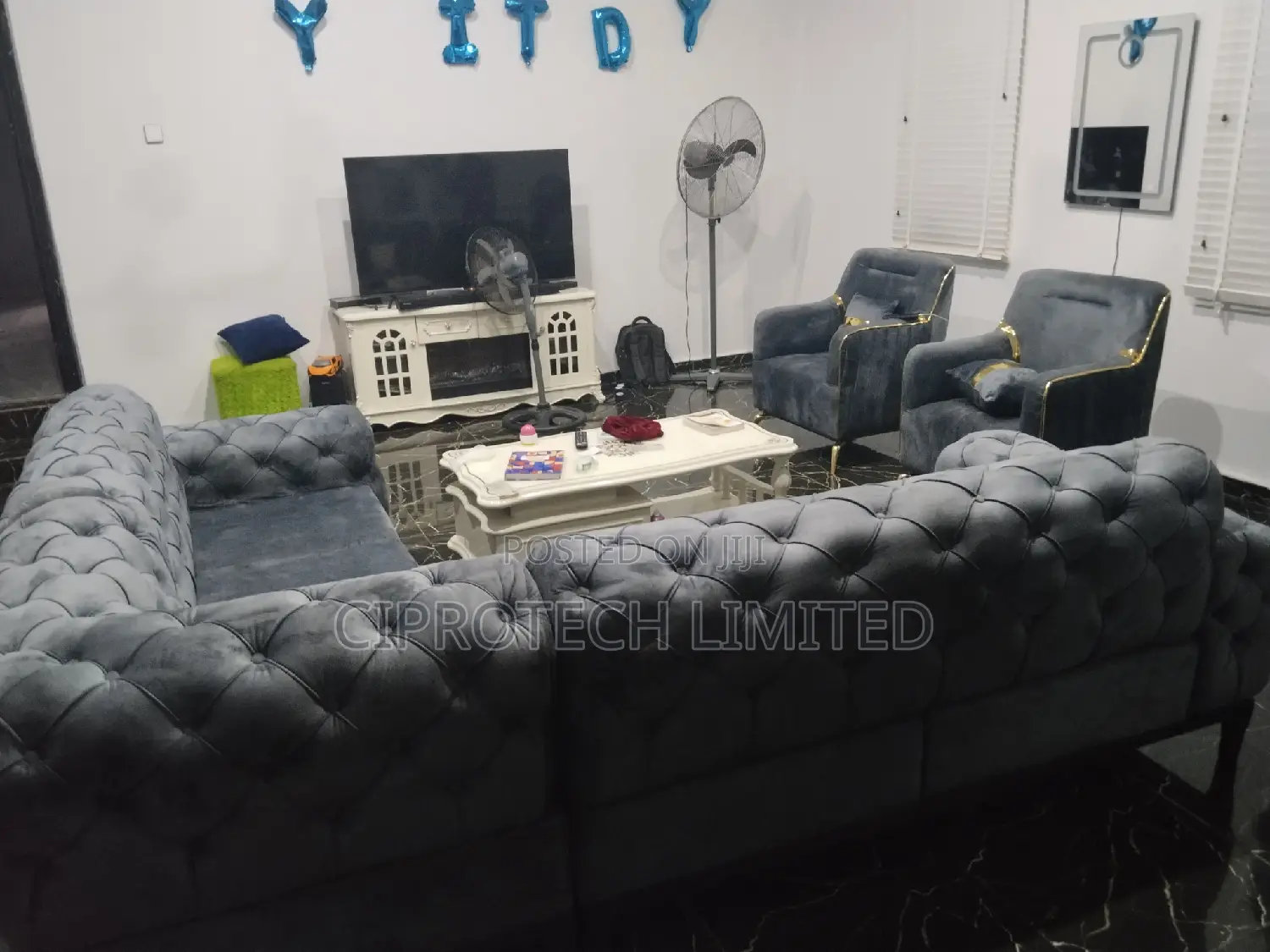 Sofa L Shaped With 2 Singles
