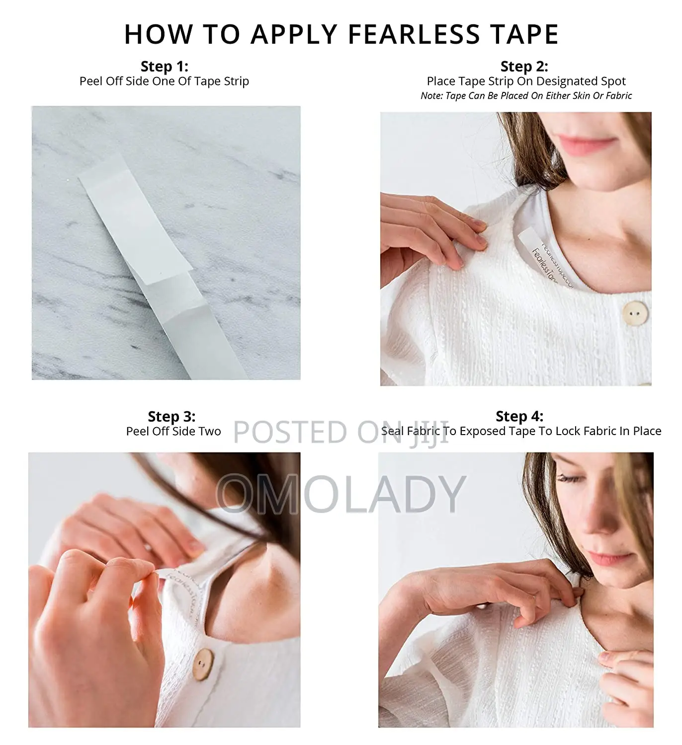 Fearless Double Sided Tape-50 Strips