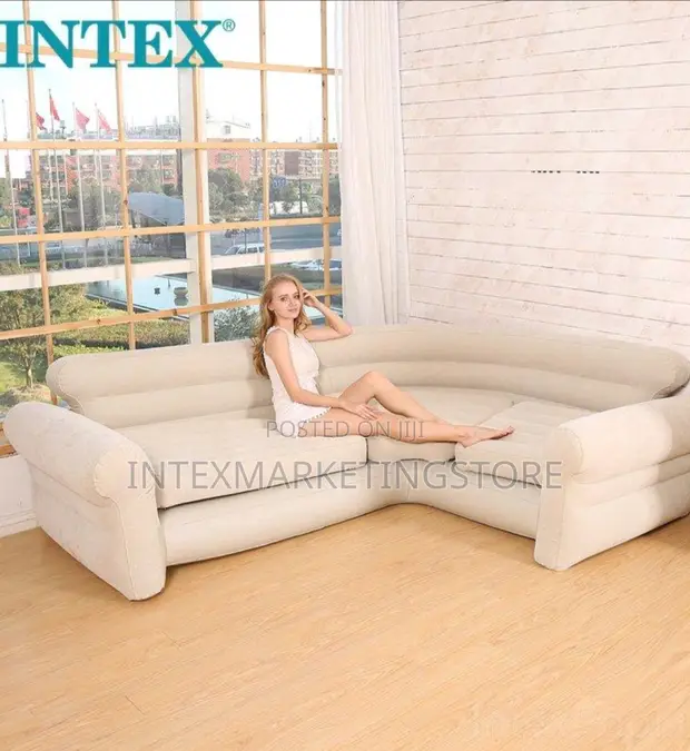 INTEX Comfortable Corner Sofa 101'' X 80'' X 30'' in Amuwo