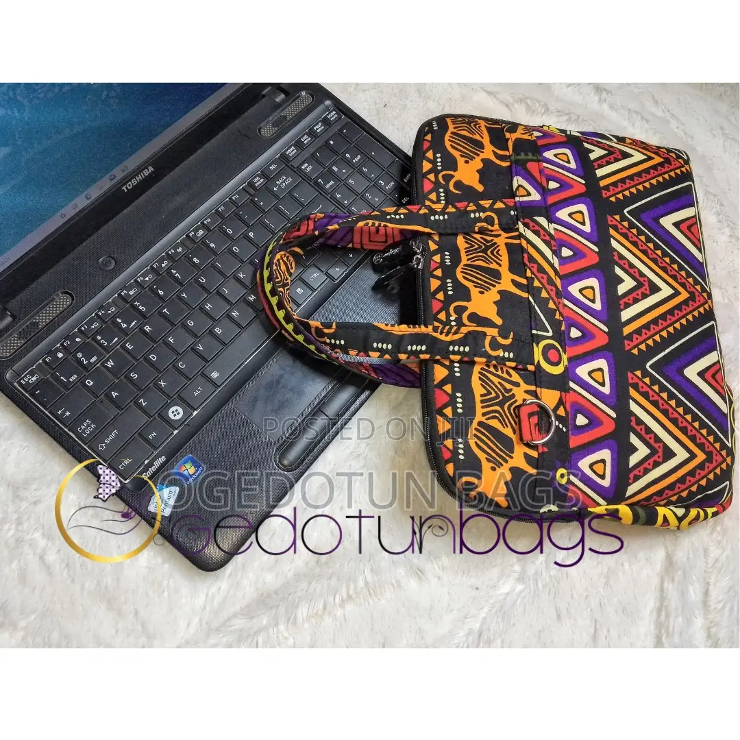 African Print Laptop Bag