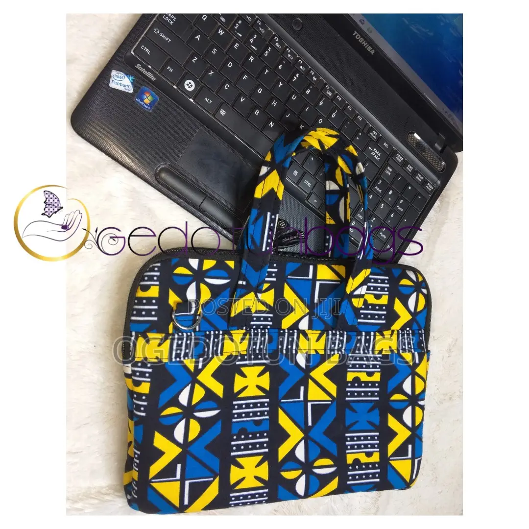African Print Laptop Bag