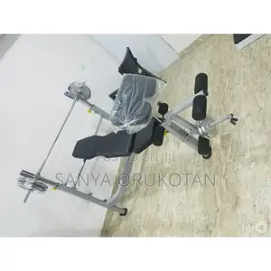 Bench Press With Bar Bell and Dumbbell Accessories