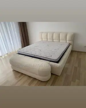 4.5 by 6 Luxury Bed Frame With Ottoman.
