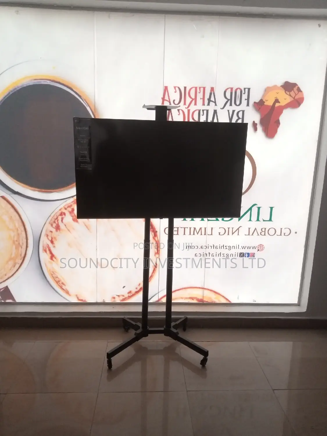 Mobile/Movable Executive Television Stand.