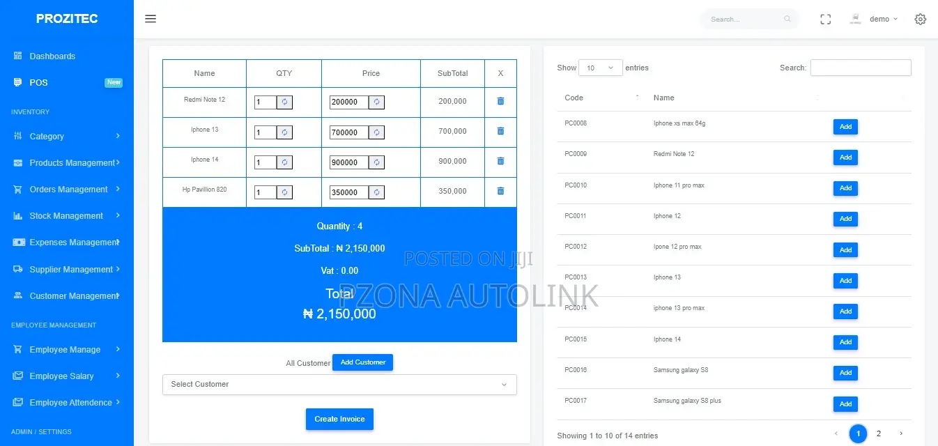 Point Of Sale And Inventory Solution