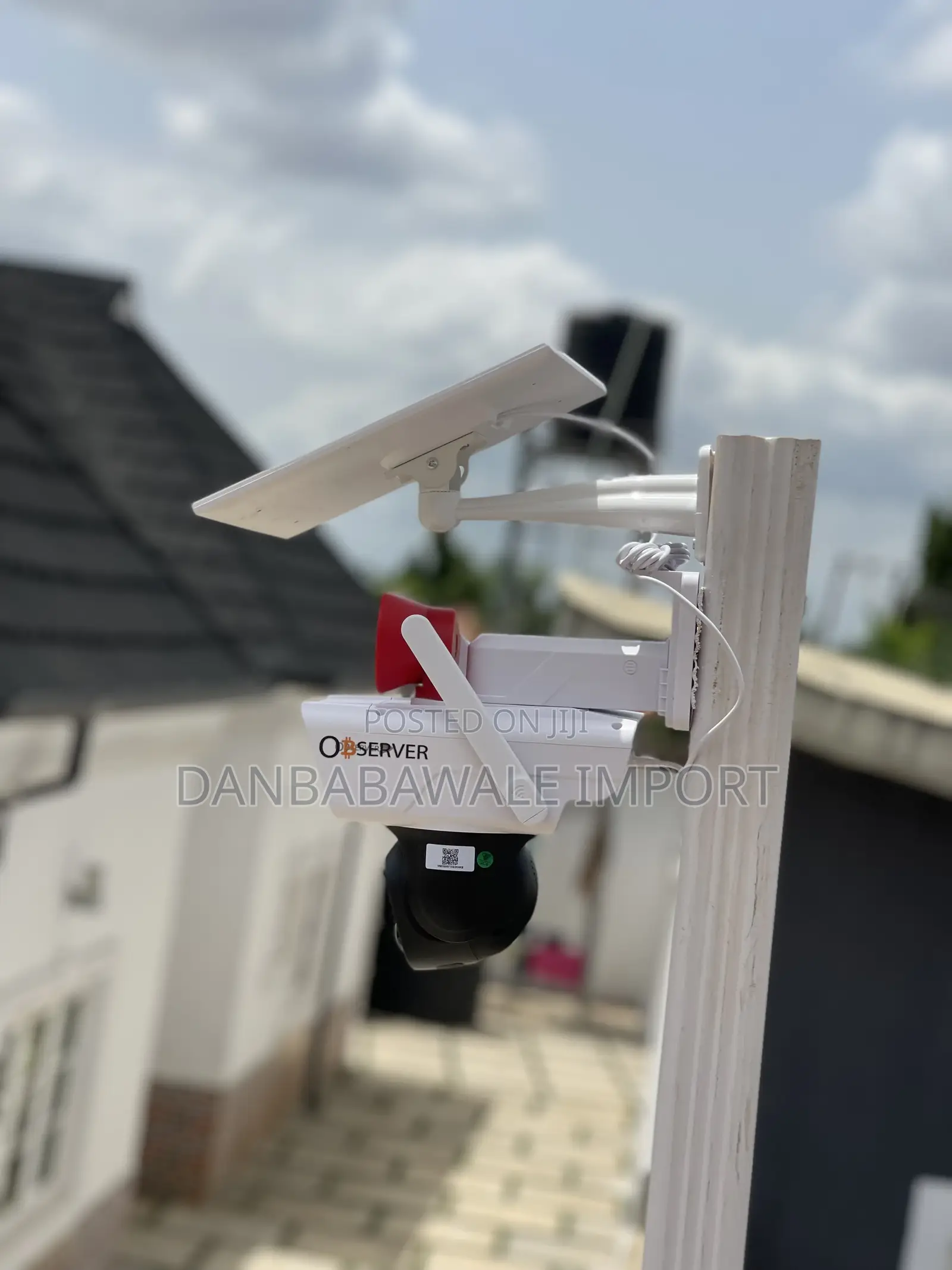 Observer Dual Lens Ultra Hd Big Speaker Solar Cctv Camera