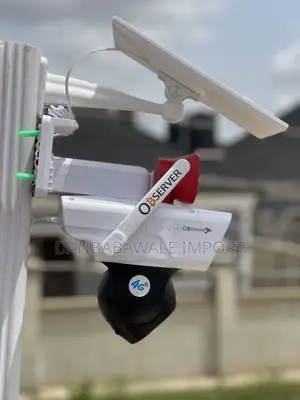 Observer Dual Lens Ultra Hd Big Speaker Solar Cctv Camera