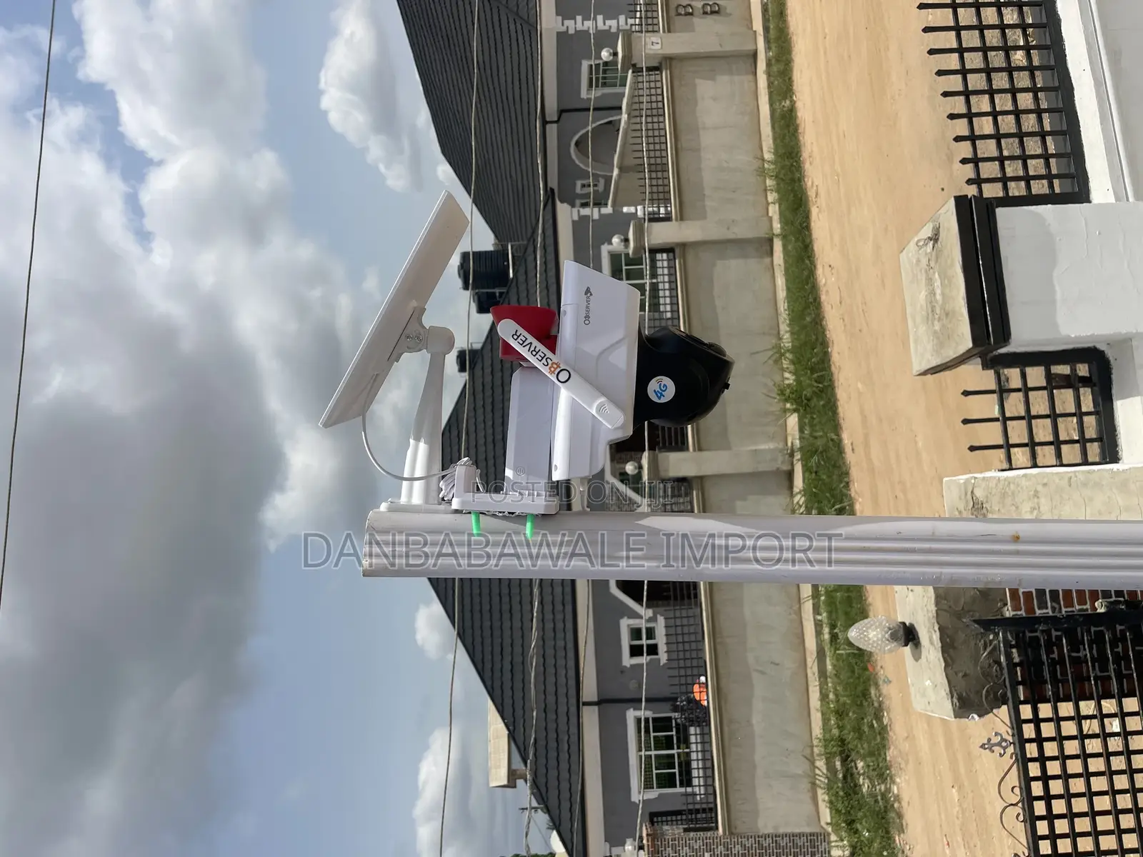 Observer Dual Lens Ultra Hd Big Speaker Solar Cctv Camera