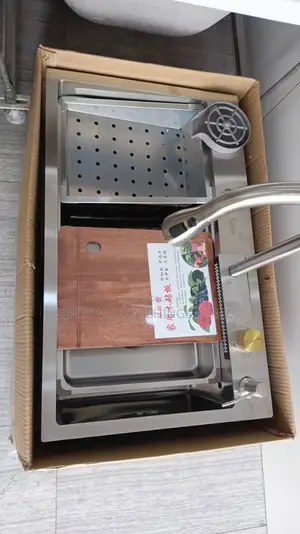 Hand Made Kitchen Sink With Tumbler Washer