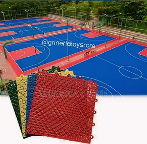 Interlocking Rubber Tiles for Basketball Court