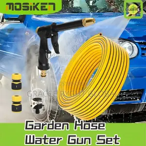 10m PVC Garden Hose With Spray Nozzlep