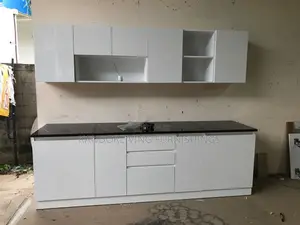 Mini Kitchen Cabinet With Shelving Unit. 6 Ft Wide