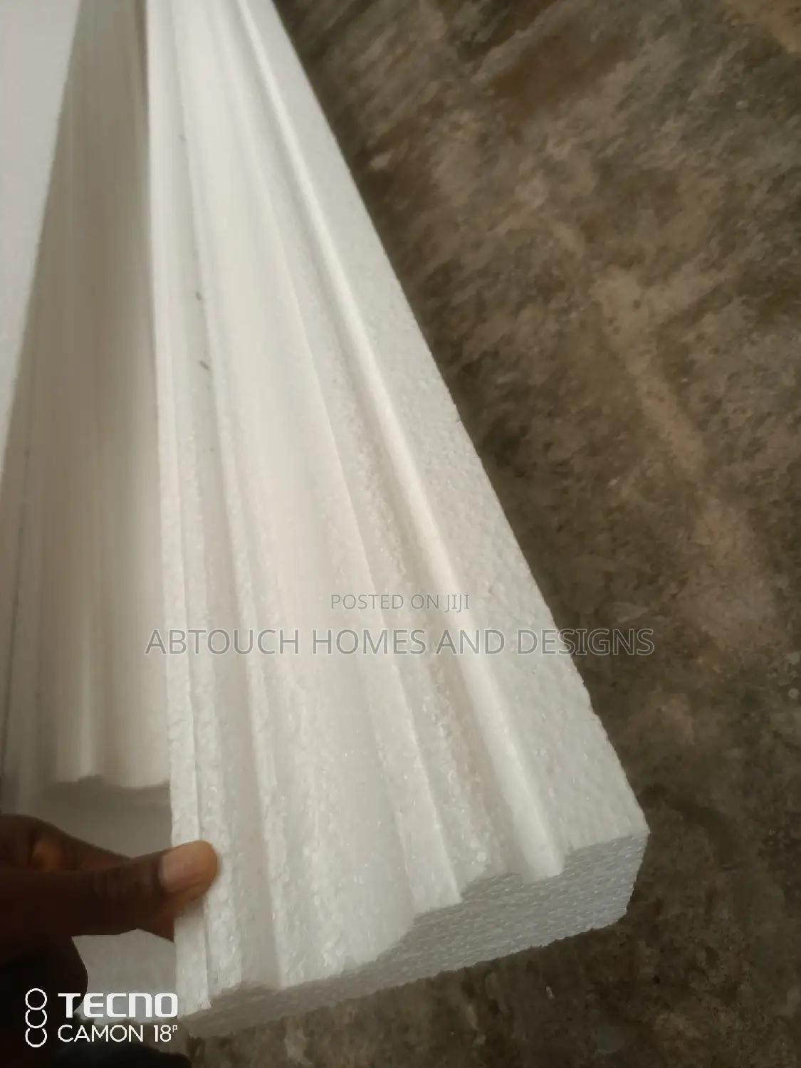 Polystyrene Parapet and Window Hood.