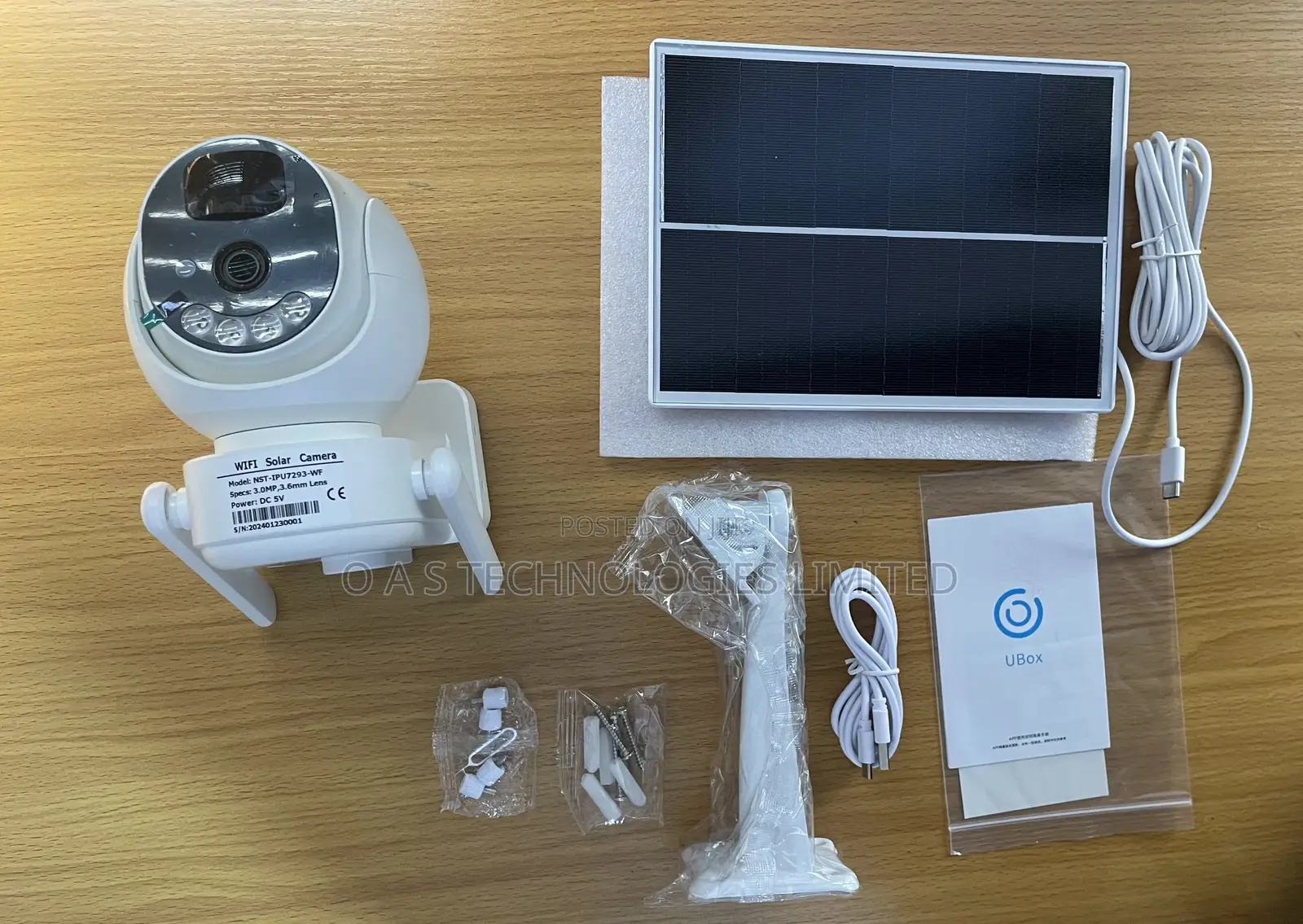 Smart Solar Powered PTZ Camera (Wifi Only)