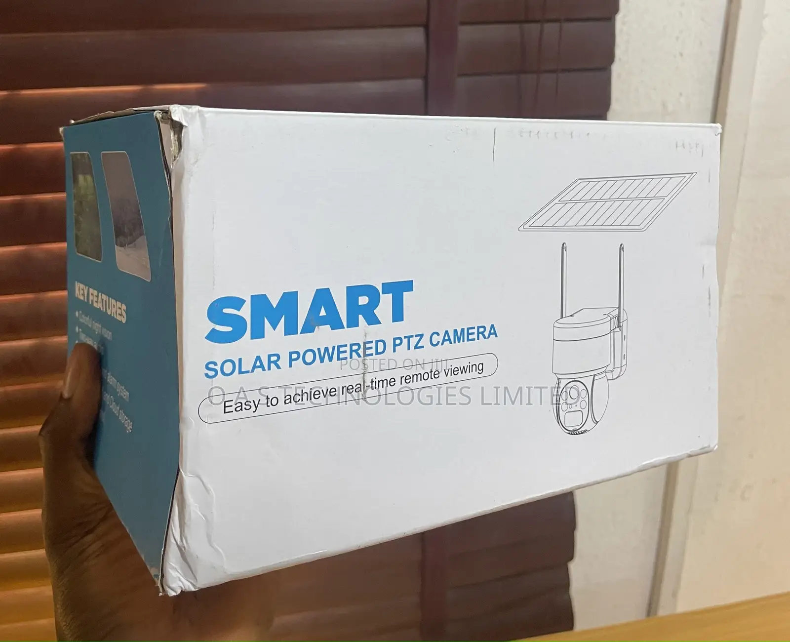 Smart Solar Powered PTZ Camera (Wifi Only)