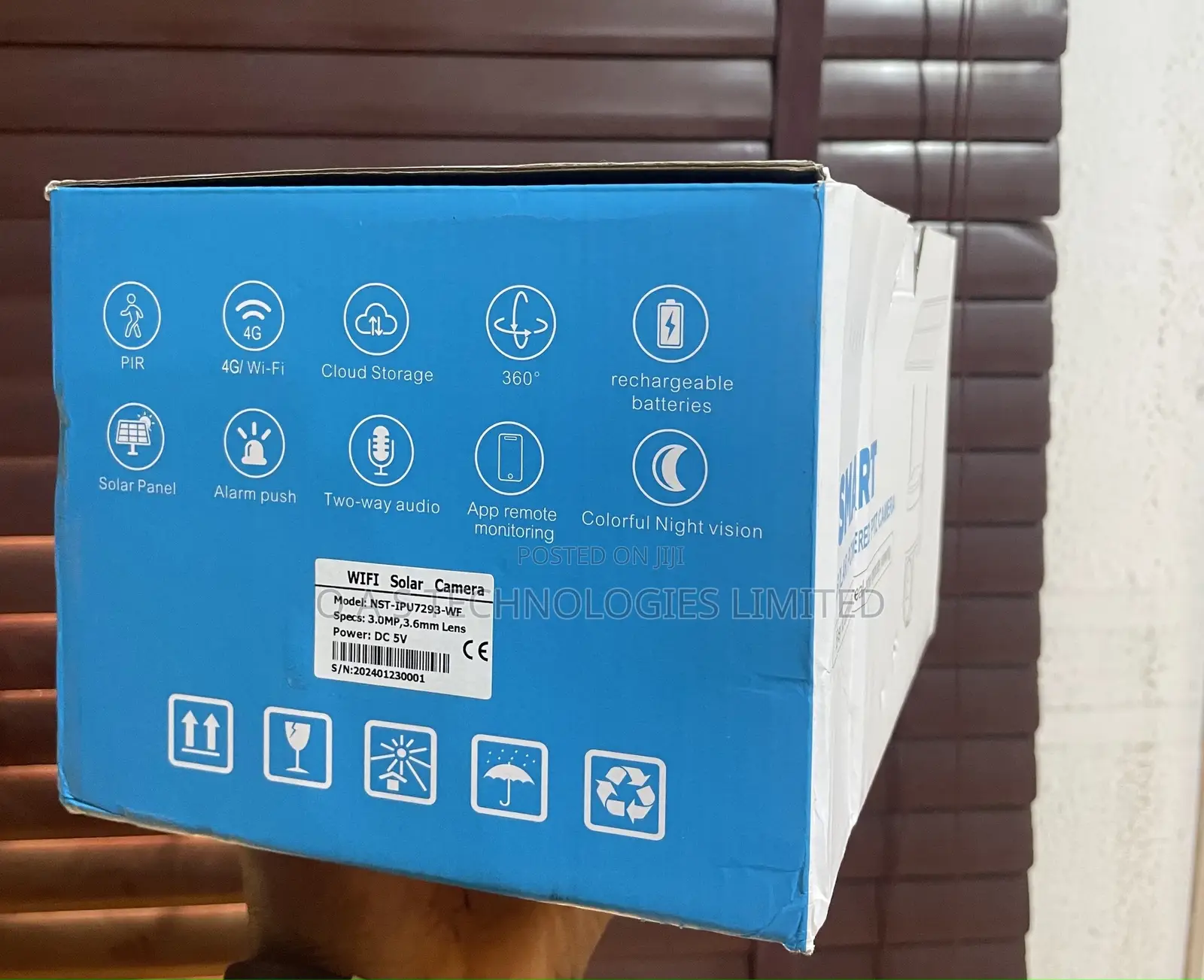 Smart Solar Powered PTZ Camera (Wifi Only)