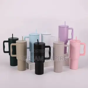 40oz Stainless Steel Ice Heater Cup Straw