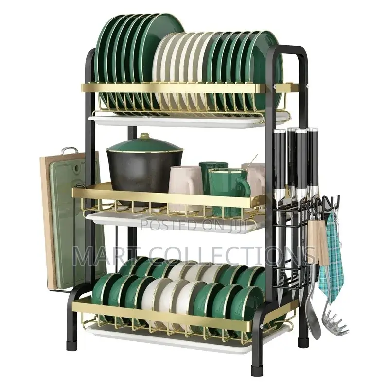 3 Layers Plate Rack 3 Tier Dish Rack