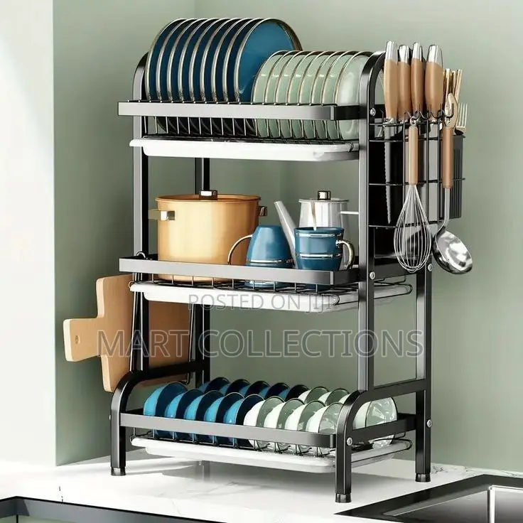 3 Layers Plate Rack 3 Tier Dish Rack