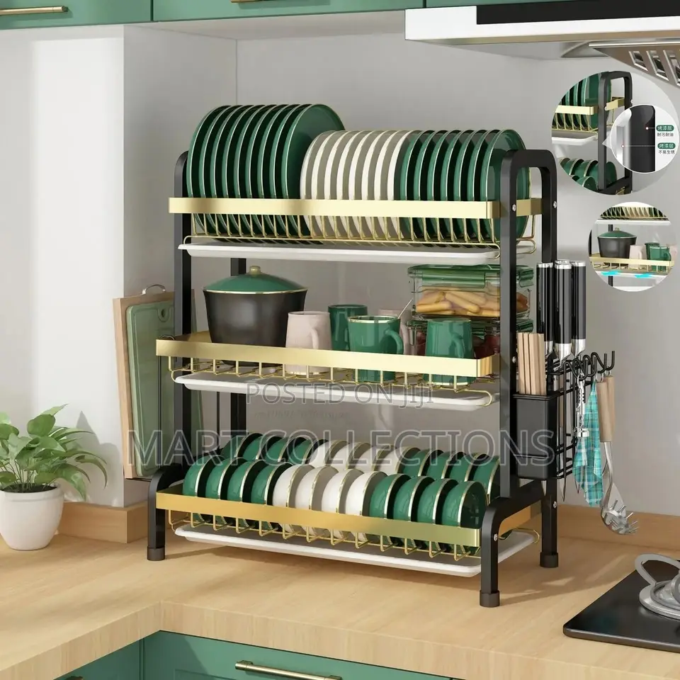 3 Layers Plate Rack 3 Tier Dish Rack