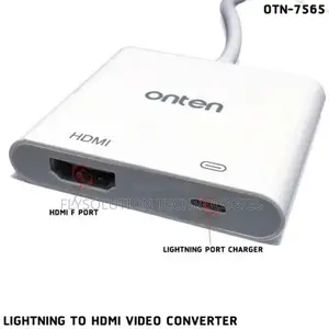 Onten Lightning to Hdmi to Video Converter