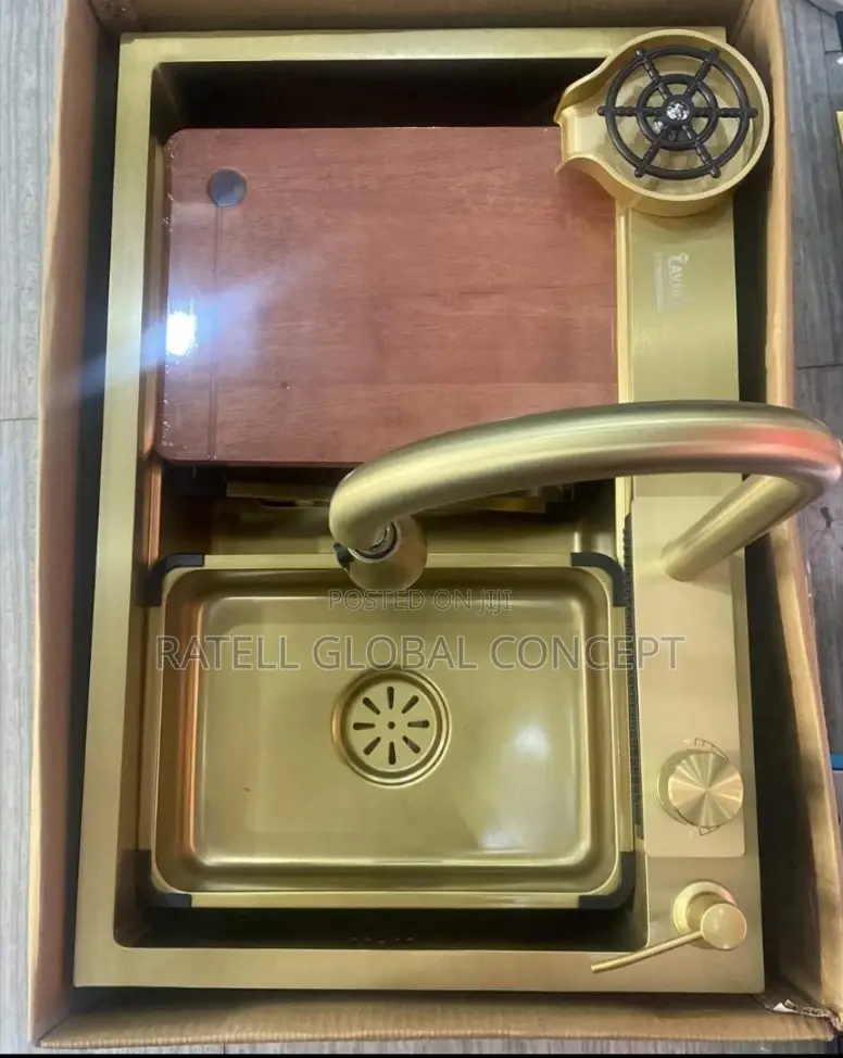 Gold Multifunction Kitchen Sink