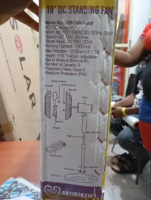 Qasa 18inch Dc/Ac Standing Fan