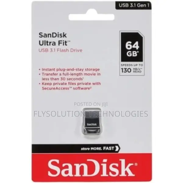 Sandisk Ultra Fit Usb 3.1 Flash Drive 64gb