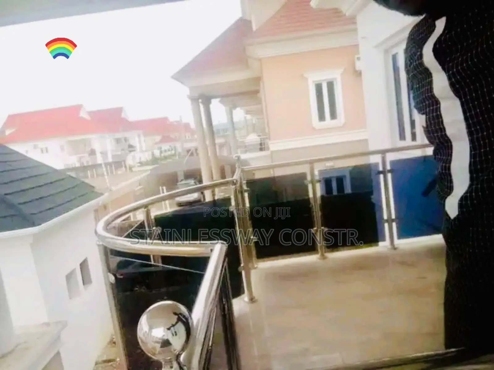 Dark Grey Curve Railing