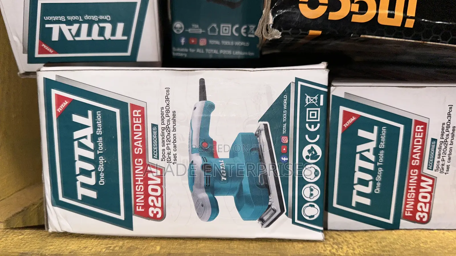 Total Finishing Sander 320W 180×90 MM