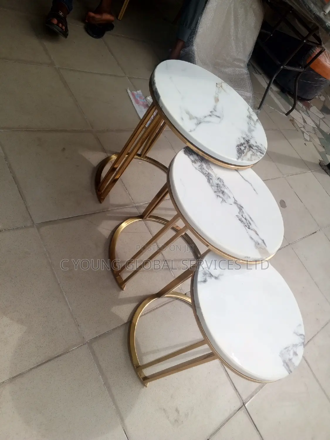 Side Stool Marble 3 in 1