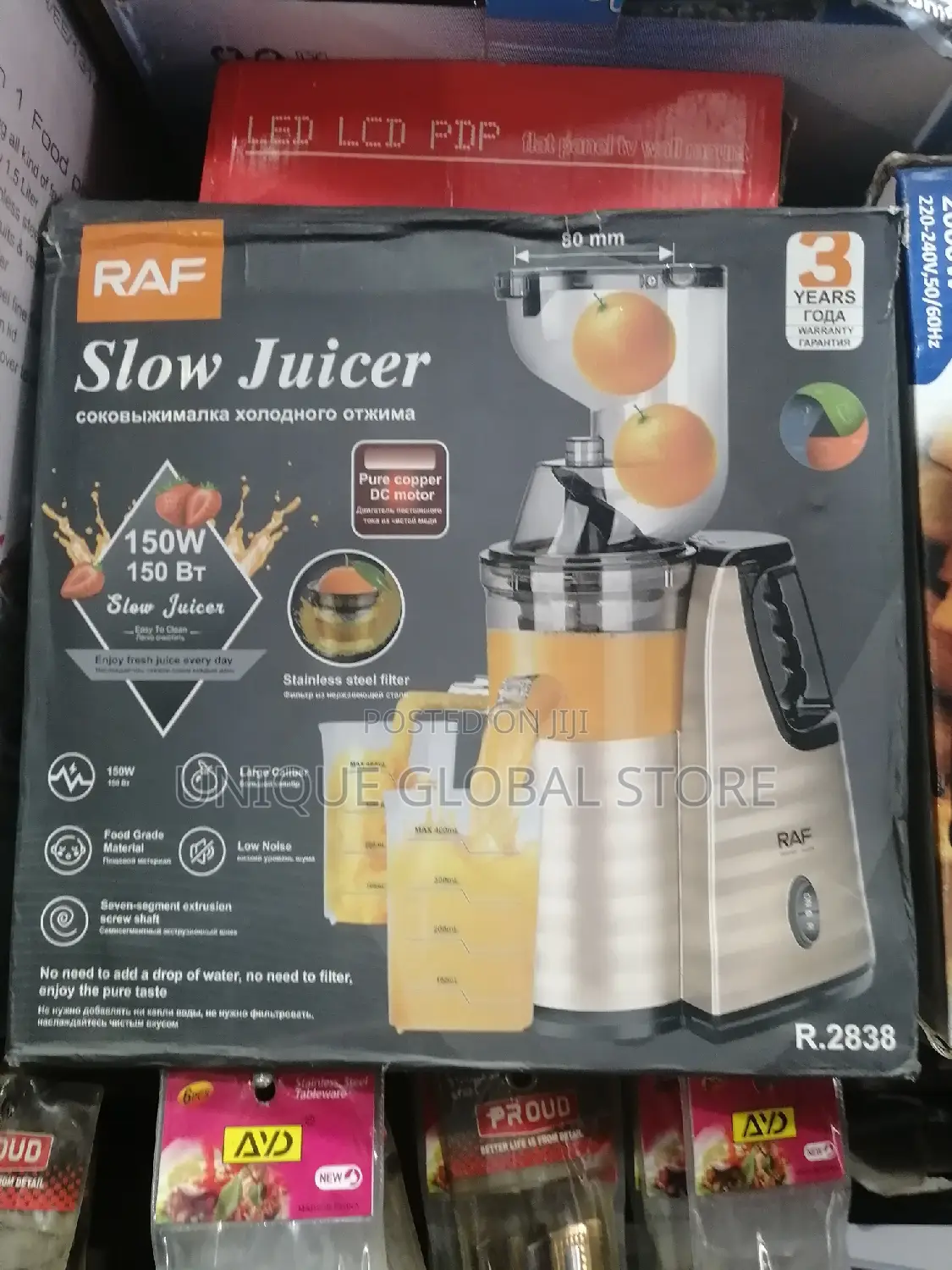 RAF Slow Juicer - 1L - 150W - R2838