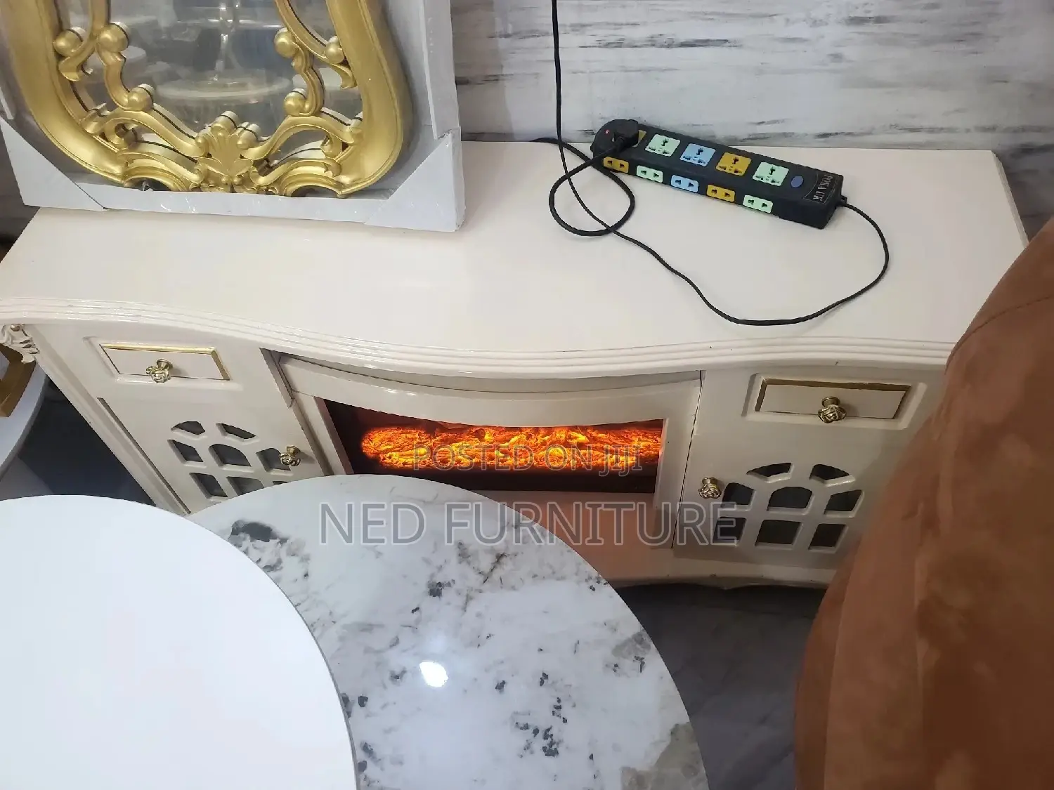 Quality TV Stand With Fireplace