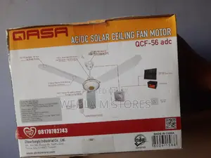 Qasa 56'' Ac/Dc Solar Ceiling Fan QCF-56acdc2